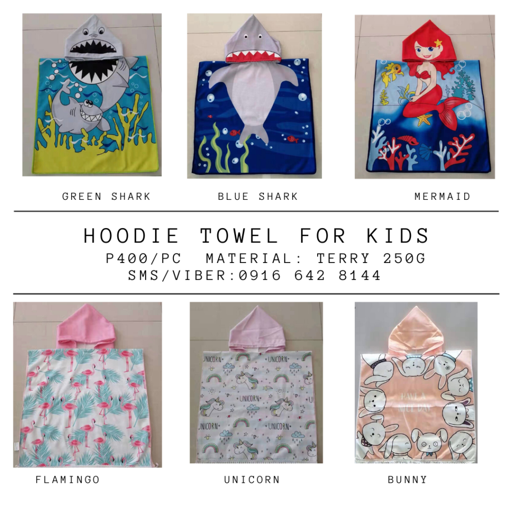 Hoodie Towel for Kids (cute designs) Towelite