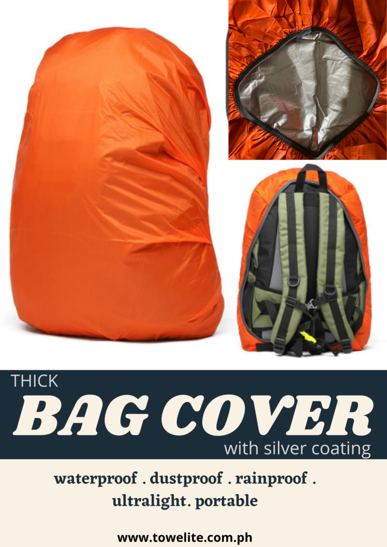 Waterproof Rainproof Bag/Backpack Cover with Silver Coating Towelite